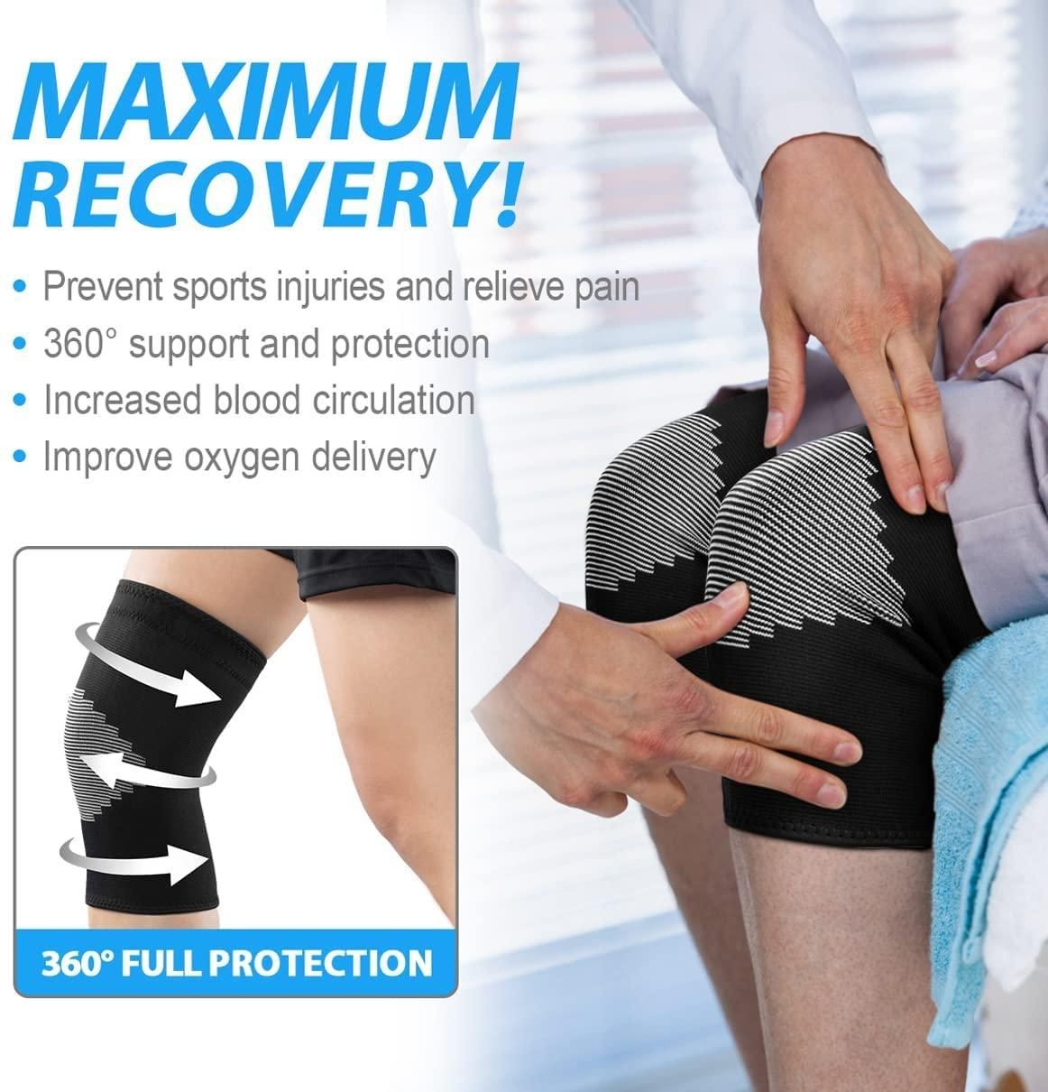 Knee Brace Knee Compression Sleeve Support for Men Women