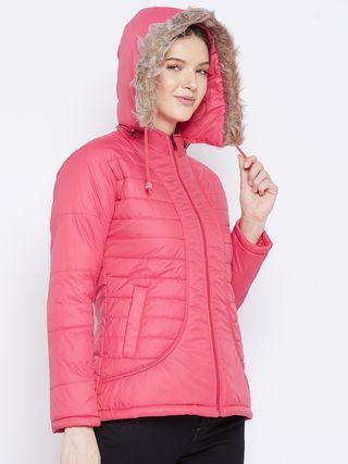 Women's Winter Wear Solid Parka Jacket