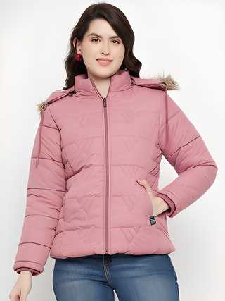 Women's Winter Wear Solid Parka Jacket