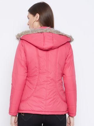 Women's Winter Wear Solid Parka Jacket